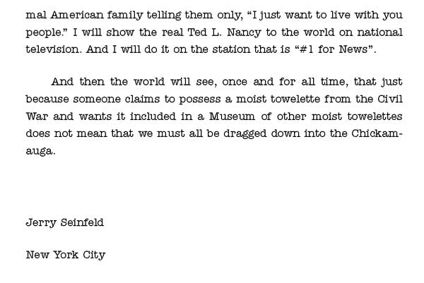 Foreword By Jerry Seinfeld